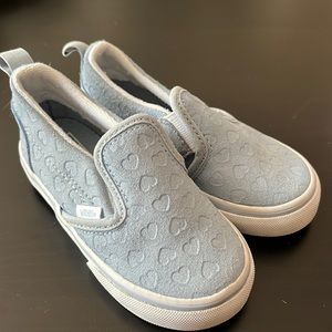 EUC!  Baby Blue Faux Suede VANS SZ 7 Toddler